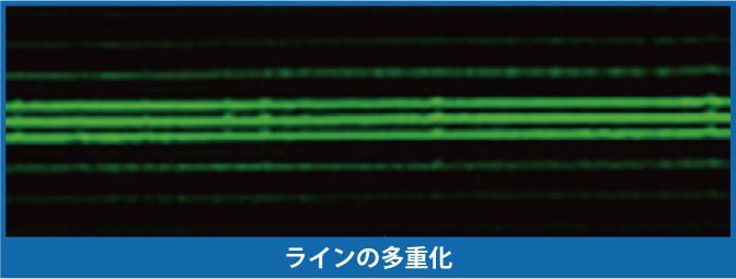 橋梁振動画像計測技術、回析フロー③（ラインの多重化）