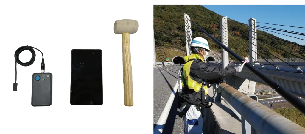 CTCheckerの実機写真と、計測時の写真
